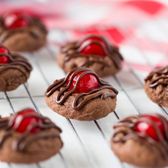 Chocolate Covered Cherry Cookies