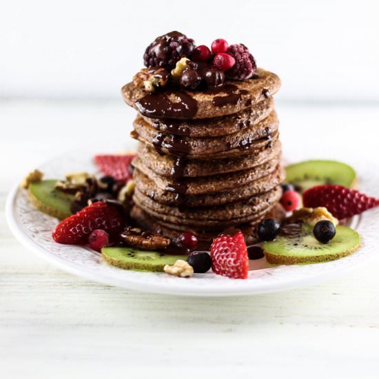 Vegan Chocolate Pancakes