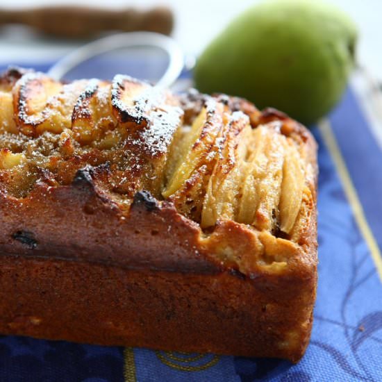Dairy Free Walnut Pear Spelt Cake