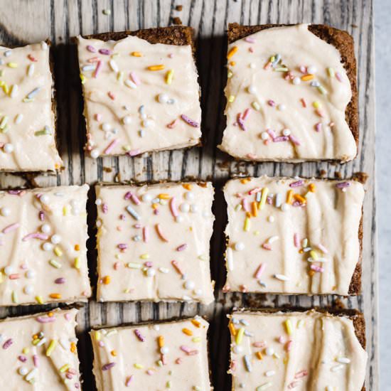 Grapefruit Cardamom Blondies