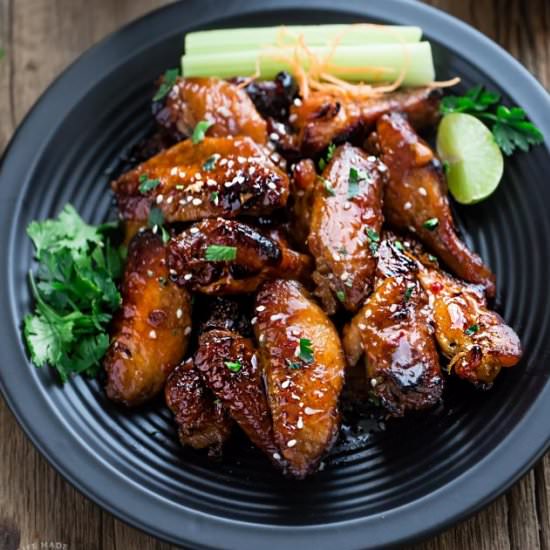 Honey Lime Sriracha Chicken Wings