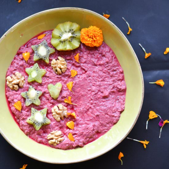 Beetroot Overnight Oats