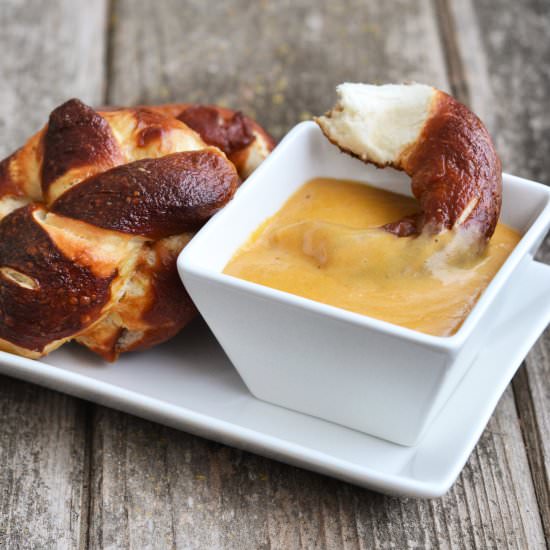 Soft Pretzels with Beer Cheese Dip