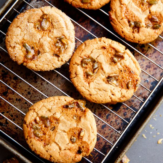 Peanut Butter Brittle Cookies