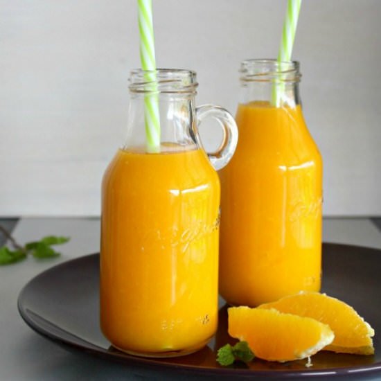Mango, Orange & Ginger Hot Smoothie