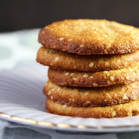 Ginger Sesame Cookies