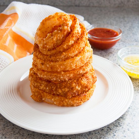 Baked Parmesan Onion Rings (GF)
