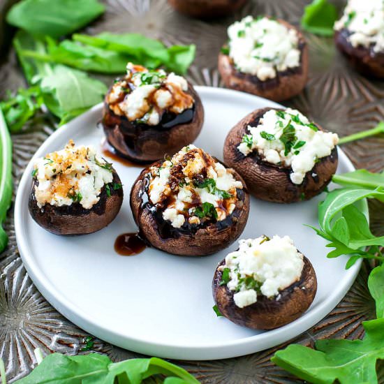 Goat Cheese Stuffed Mushrooms