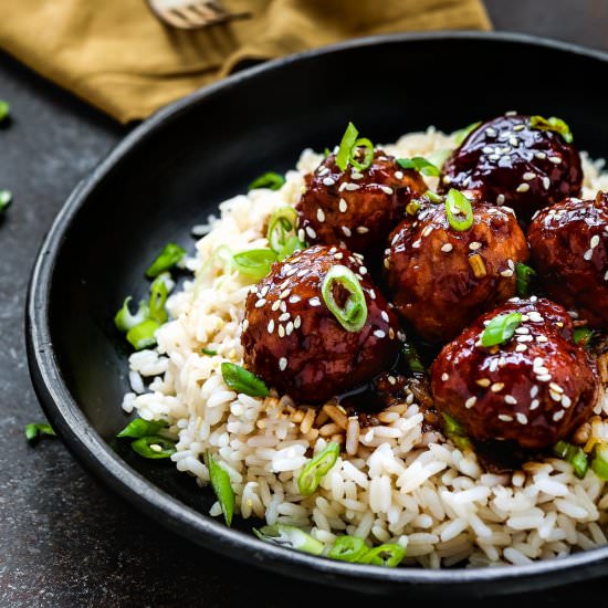 Teriyaki Turkey Meatballs