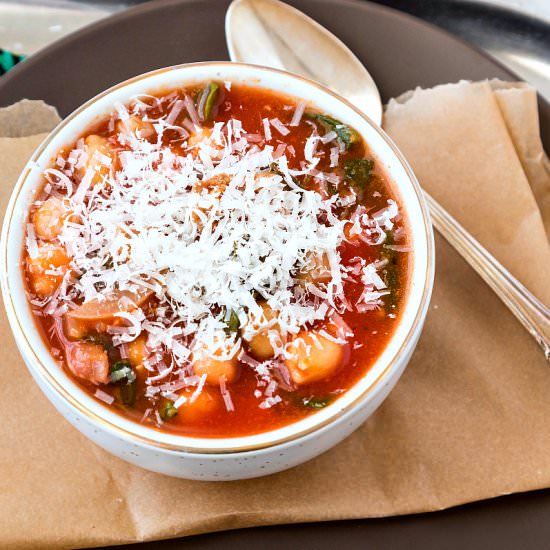 Italian Sausage Soup with Chickpeas