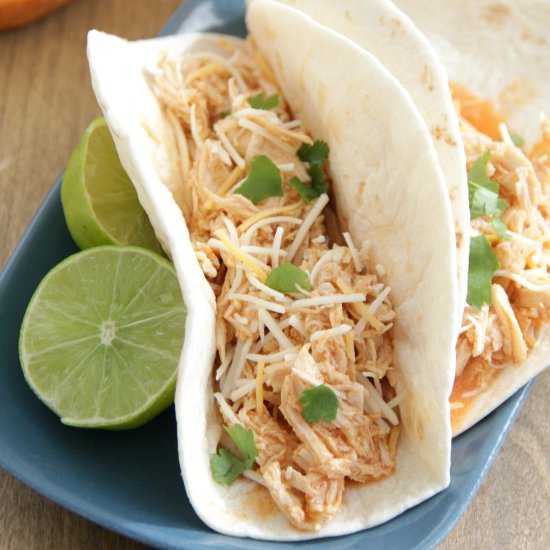 Slow Cooker Buffalo Chicken Tacos