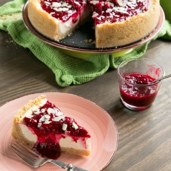 New York Style Raspberry Cheesecake