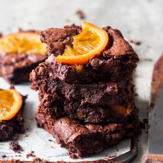 Gooey Chocolate Orange Brownies