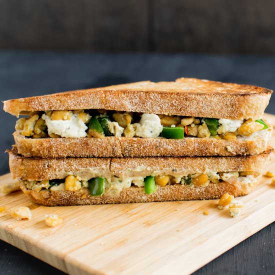 Jalapeno Tempeh Cheese Sandwich