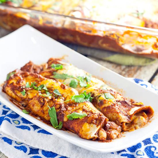 3 Bean Enchiladas
