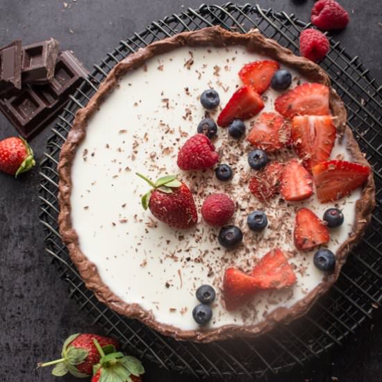 Berry Panna Cotta Tart