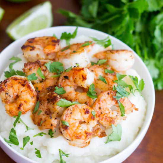 Cajun Shrimp and Mashed Cauliflower