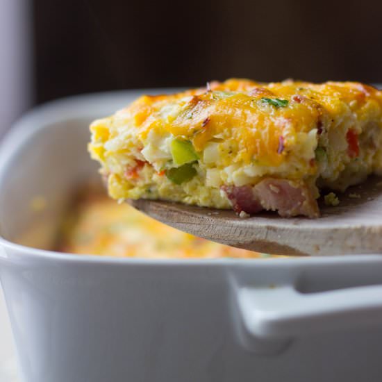 Bacon & Veggie Breakfast Casserole