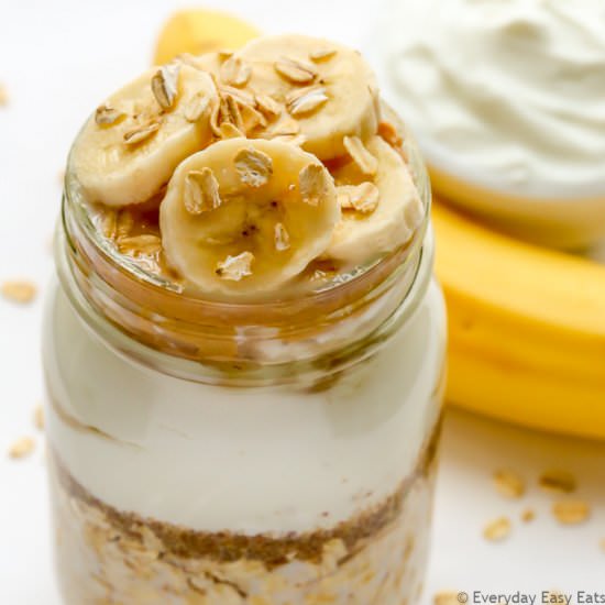 Peanut Butter Banana Overnight Oats