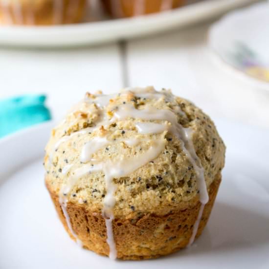 Whole Wheat Lemon Poppy Seed Muffin