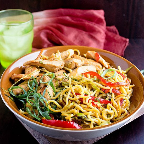 Easy Chicken Chow Mein Noodles