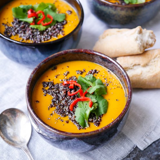 Spiced Sweet Potato Capsicum Soup