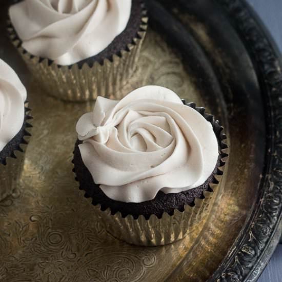 Chocolate & Red Wine Cupcakes