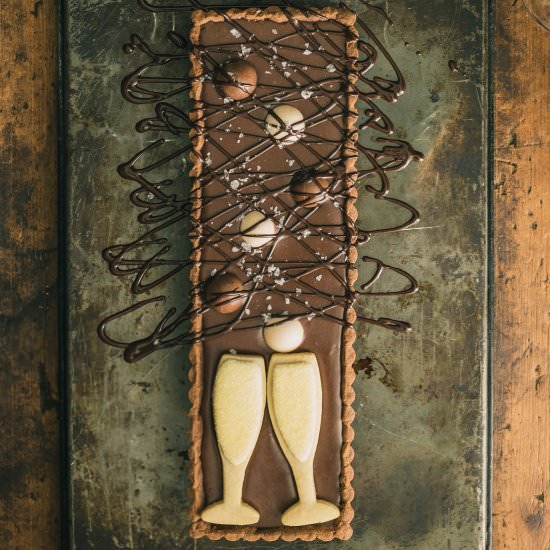 Chocolate Champagne Tart + Truffle