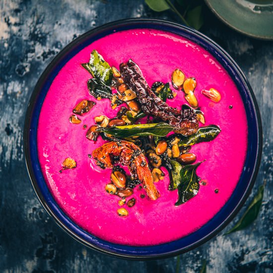 Roasted Beetroot Raita