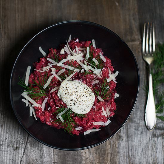 Beetroot risotto