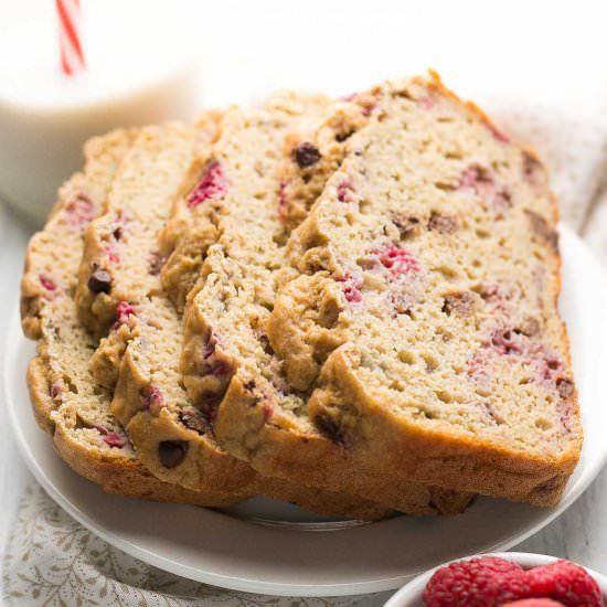Raspberry Chocolate Chip Pound Cake