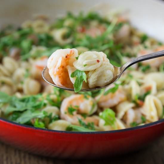 Orecciette Shrimp Fennel & Arugula