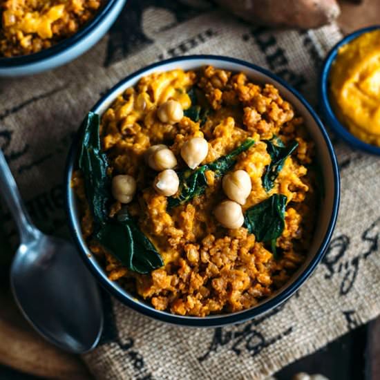 Sweet Potato Curry Farro