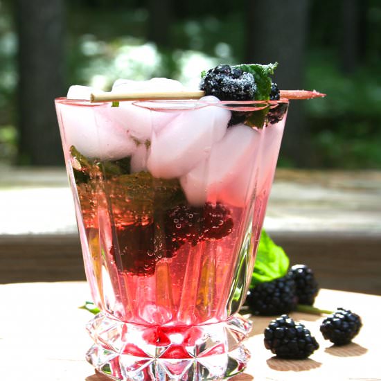 Blackberry Mint Rum Cooler