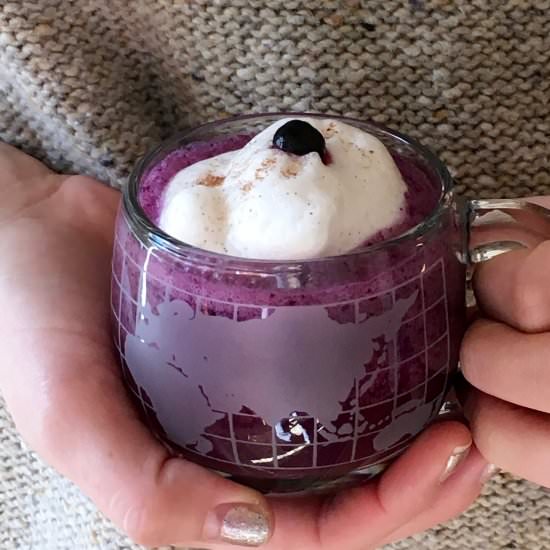 Wild Blueberry Smoothie Latte