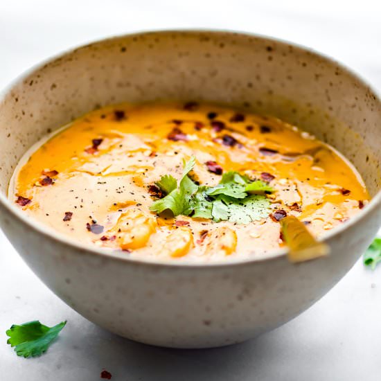 Paleo Roasted Red Pepper Bisque