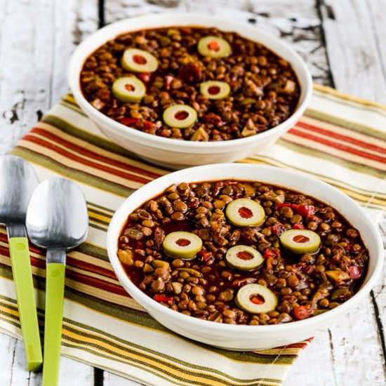 Vegan Picadillo Lentil Stew