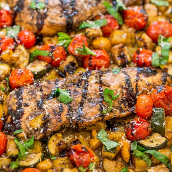 Sheet Pan Italian Chicken & Veggies