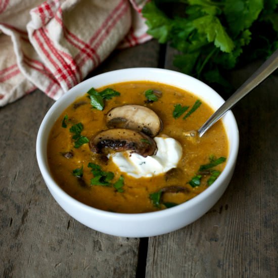 Hungarian Mushrooms Soup