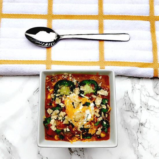 Slow Cooker Nacho Chili