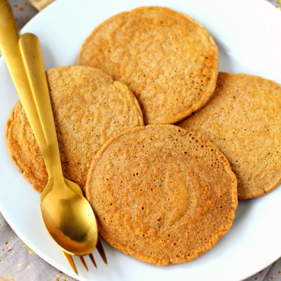 Vanilla Chai Tea Protein Pancakes