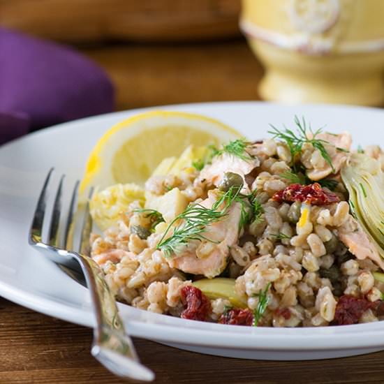 Farro Salmon Salad
