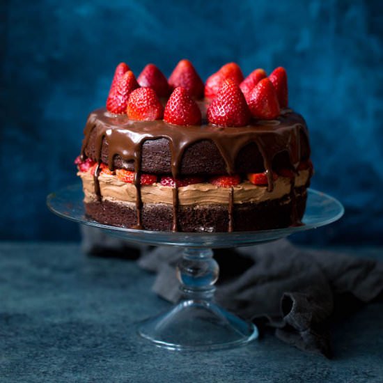 Strawberry Chocolate Cake