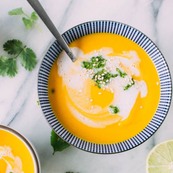 thai carrot and pepper soup