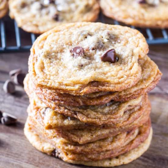 Thin & Crispy Chocolate Chip Cookie