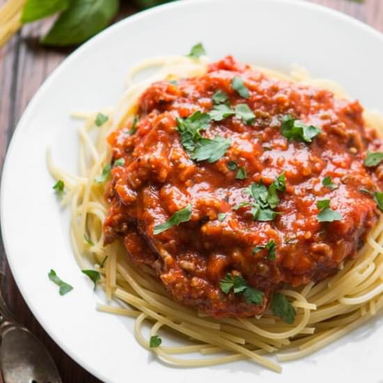 homemade spaghetti sauce