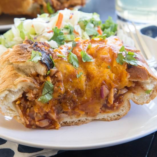 Barbecue Chicken Stuffed Bread