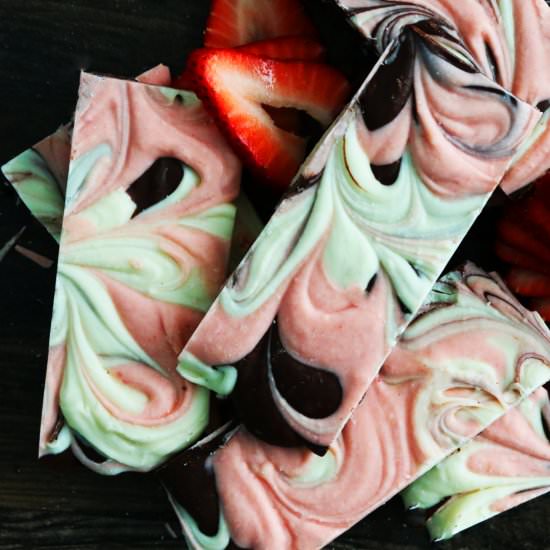 Neapolitan Cake Batter Chocolate