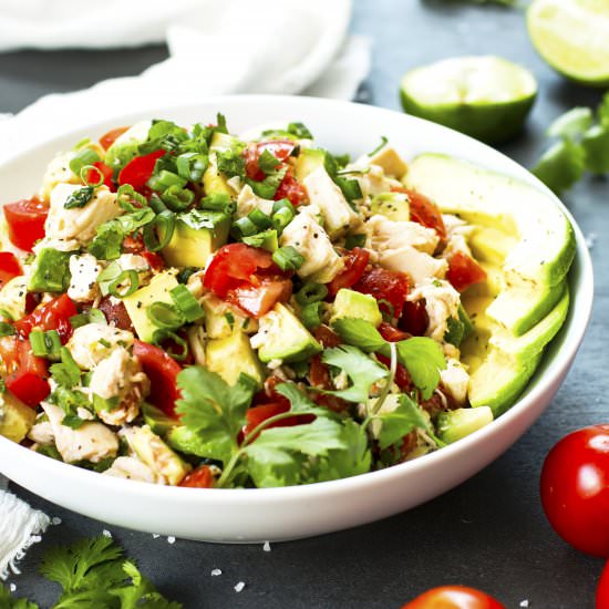 Tomato & Avocado Chicken Salad
