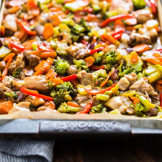 Honey Garlic Sheet Pan Stir Fry